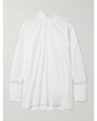 Dries Van Noten - Hemd Aus Baumwollpopeline Mit Raffungen Zum Binden - Lyst