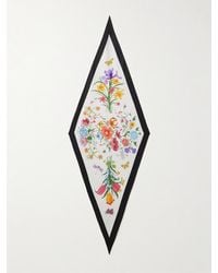 Gucci - Floral-Print Silk-Twill Scarf - Lyst