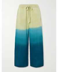 The Elder Statesman - Nora Lite Tie-Dyed Cotton Wide-Leg Pants - Lyst