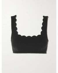 Marysia Swim - Palm Springs Scalloped Recycled-Seersucker Bikini Top - Lyst