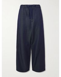 Sanderlak - Wool-Blend Twill Wide-Leg Pants - Lyst