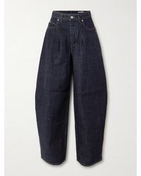 Jacquemus - The Ovalo De-Nîmes Pleated High-Rise Barrel-Leg Jeans - Lyst