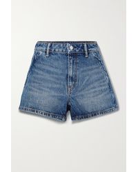 Alexander Wang Shorts Aus Baumwolldenim in Blau Damen Bekleidung Kurze Hosen Jeans-Shorts und Denim-Shorts 