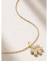 Sydney Evan - Small Eye Kette Aus 14 Karat Mit Diamanten - Lyst