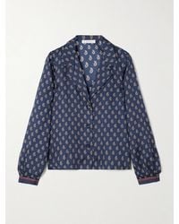 Doen - Elene Paisley-Print Silk-Satin Blouse - Lyst