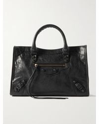 Balenciaga - Le City Small Embellished Textured-Leather Tote - Lyst