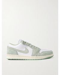 Nike - Air Jordan 1 Low Se Leather And Suede Sneakers - Lyst
