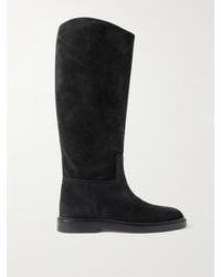 LEGRES - 80 Suede Knee Boots - Lyst