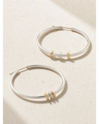 Spinelli Kilcollin - Pegasus Sterling And 18-Karat Hoop Earrings - Lyst