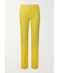 Loro Piana High-rise Straight-leg Jeans - Yellow