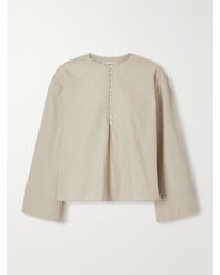 Kallmeyer - Marguerite Striped Cotton-Poplin Blouse - Lyst