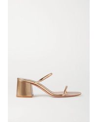 Gianvito Rossi Sandales En Cuir Métallisé 60