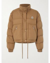 Moncler - Selle Cropped Quilted-Shell Down Jacket - Lyst