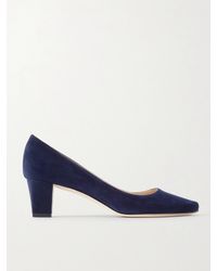 Manolo Blahnik - Okkatopla 50 Suede Pumps - Lyst
