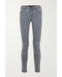 J Brand - Sophia Mid-Rise Skinny Jeans - Lyst