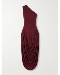 Brandon Maxwell - The Mila One-Shoulder Draped Jersey Maxi Dress - Lyst
