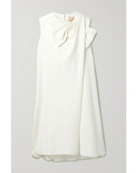 ROKSANDA Selena Bow-embellished Crepe Mini Dress - White