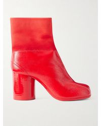 Maison Margiela - Tabi Split-Toe Full-Grain Leather Ankle Boots - Lyst