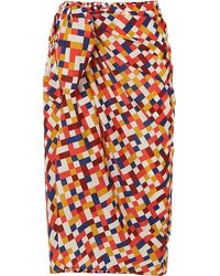 Eres Mosaic Hotel Printed Cotton-voile Pareo - Multicolour