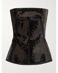 Rick Owens - Oberteil Aus Denim Mit Pailletten - Lyst