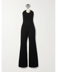 Area - Neckholder-Jumpsuit Aus Jersey Mit Verzierungen - Lyst