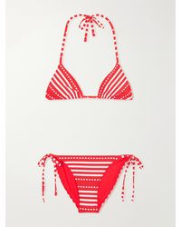 lemlem - Malia Striped Triangle Bikini - Lyst