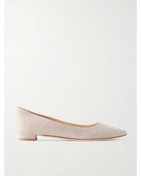 Manolo Blahnik - Tweed Ballerina Flats - Lyst