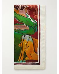 ALÉMAIS - Mlak Floral-Print Silk-Twill Scarf - Lyst