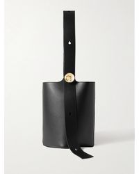 Loewe - Pebble Embellished Leather Bucket Bag - Lyst