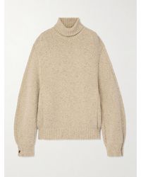 Bottega Veneta - Button-Detailed Wool Turtleneck Sweater - Lyst