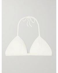 Eres - The Vogue Extra Grosgrain-Trimmed Jacquard Triangle Halterneck Bikini Top - Lyst