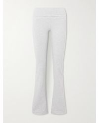 Skims - Pantalon À Taille Repliée En Jersey De Coton Stretch, Light Heather - Lyst
