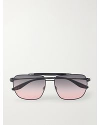 Barton Perreira - Bhanot Aviator-Style Titanium Sunglasses - Lyst