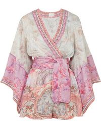 Camilla Electron Libre Playsuit - Pink