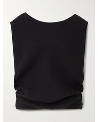 Loro Piana - Crystin Oberteil Aus Crêpe De Chine Aus Seide Mit Raffungen - Lyst