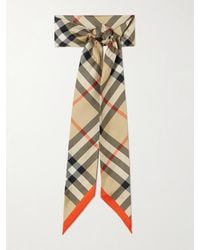 Burberry - Silk Scarf - Lyst
