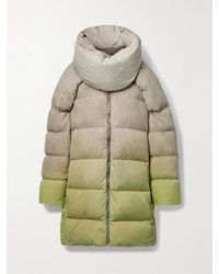Rick Owens - Wendbare Daunenjacke Aus Gestepptem Shell Mit Farbverlauf - Lyst