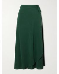 Eres - Julieta Stretch-Jersey Wrap Midi Skirt - Lyst