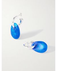 Dinosaur Designs - Small River Rock-Tone And Resin Hoop Earrings - Lyst