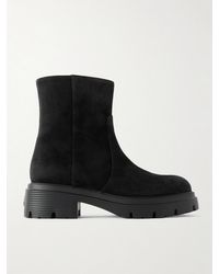 Stuart Weitzman - Hudson Lite Ankle Boots Aus Veloursleder - Lyst