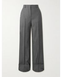 Valentino Garavani - Wool-Twill Straight-Leg Pants - Lyst