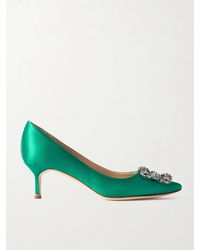 Manolo Blahnik - Hangisi 50 Satin Pump - Lyst
