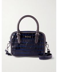 adidas Originals - Wales Bonner Small Embossed Croc-Effect Leather Shoulder Bag - Lyst