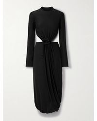 Maygel Coronel - Damasco Midikleid Aus Stretch-Jersey Mit Applikation Und Cut-Outs - Lyst