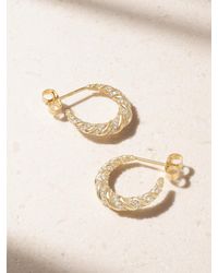 BY PARIAH - Net Sustain Linings 9-Karat Recycled Diamond Hoop Earrings - Lyst