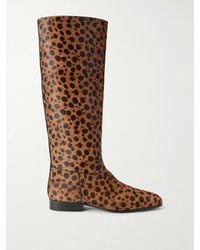 Herbert Levine - Rein It Animal-Print Pony-Hair Knee Boots - Lyst