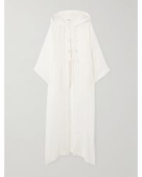 Lisa Marie Fernandez - Hooded Crinkled Linen-Blend Gauze Kaftan - Lyst