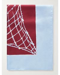 Altuzarra - Fishnet Printed Silk-Twill Scarf - Lyst
