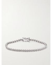 KOLOURS JEWELRY - Hexagon Small 18-Karat Diamond Tennis Bracelet - Lyst