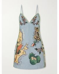 FARM Rio - Beaches Path Printed Linen Mini Dress - Lyst